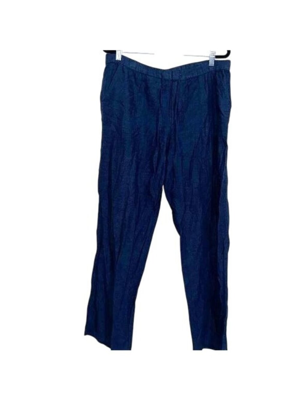 LIZ CLAIBORNE' Classic Navy Blue Cotton/Linen Pant Size M